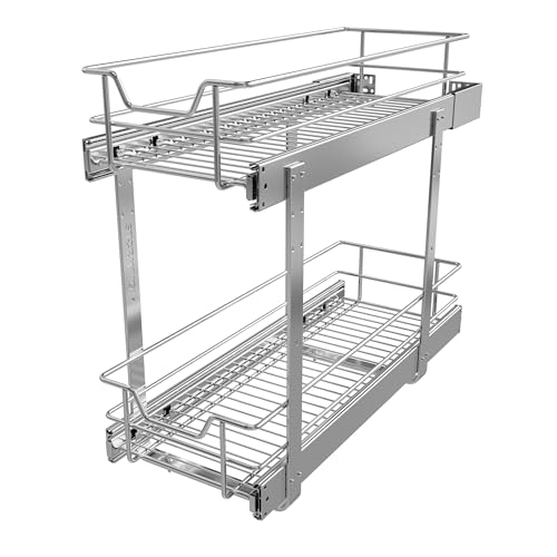 2 Tier Pull Out Cabinet Organizer 9" W X 22" D