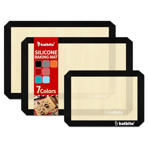 Silicone Baking Mat Set of 3 Black