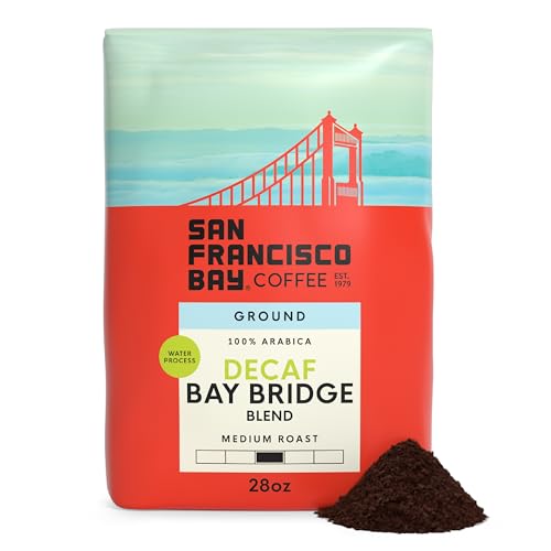 Coffee DECAF Bay Bridge Blend Ground Coffee (28 Ounce)