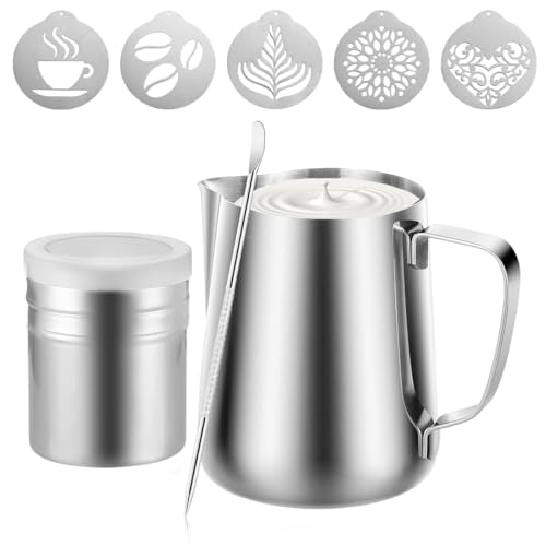 4Pieces Stainless Steel Milk Frothing Pitcher Set
