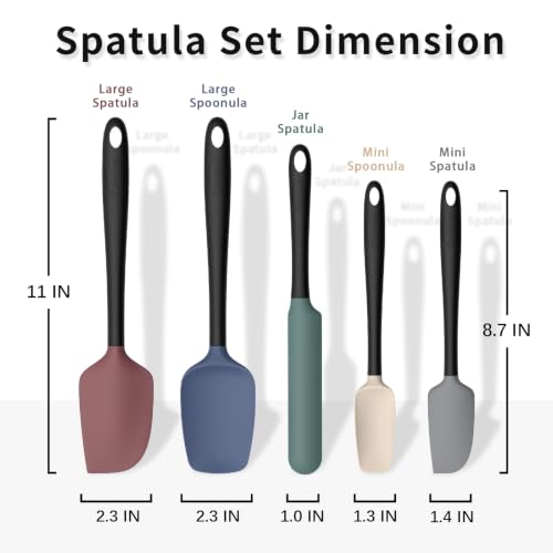Silicone Spatula Set of 5 (5 Count)