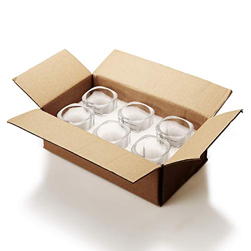 Espresso Shot Glass Liquid Heavy Sturdy Glass Shot Glasses Measuring cup Wine Glass 6 Pack 2oz (6 Count)