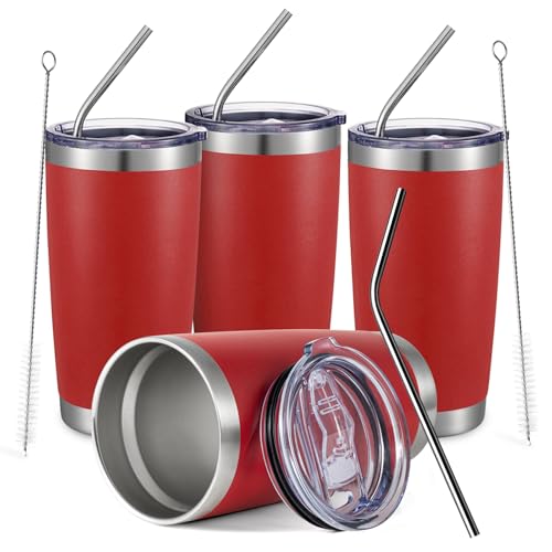 20oz Double Wall Vacuum Insulated Travel Mug (4 Count)