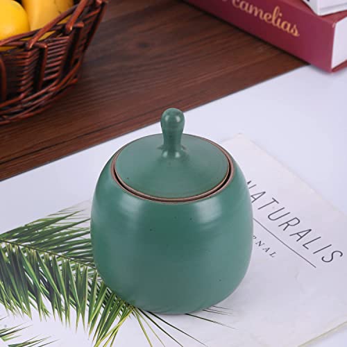 Kitchen Canisters Retro Ceramic Jar with Airtight Lid Retro Green