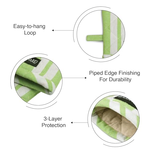 Oven Mitts Heat Resistant Kitchen Gloves (2 Count)