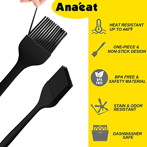 High Heat Resistant Silicone Basting Pastry Brush Set of 3
