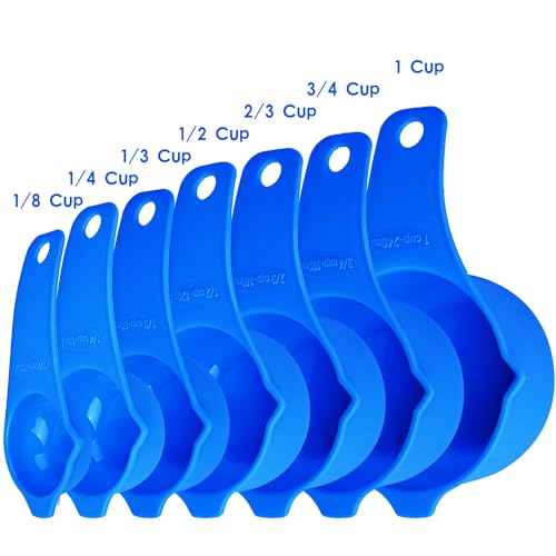 Blue Measuring Cups and Spoons Set 15