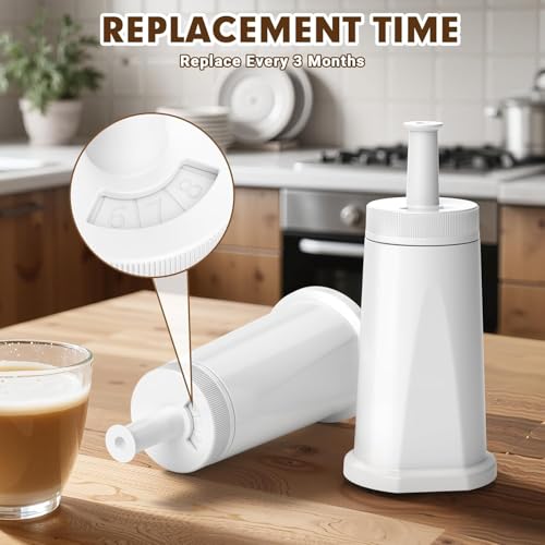 4 Pack Replacement Water Filter for Breville Barista Touch Espresso Machine