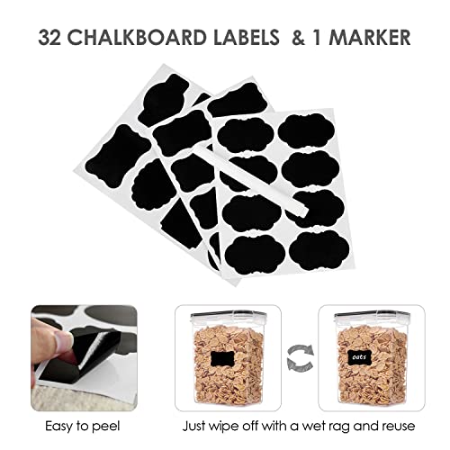 32pcs Airtight Food Storage Containers Set (32 Count)