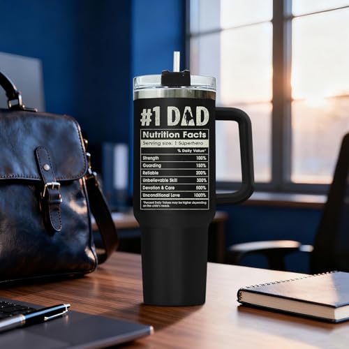 Dad Funny Space 40 oz Tumbler with Handle