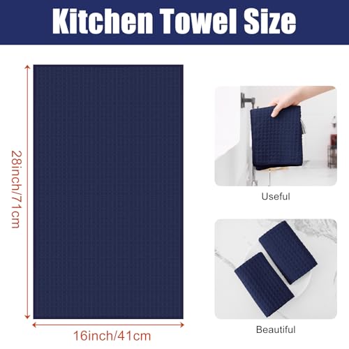 Microfiber Waffle Weave Kitchen Towels (6 Count)