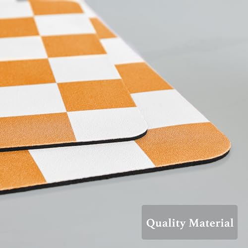 Checkered Dish Drying Mat for Kitchen Counter