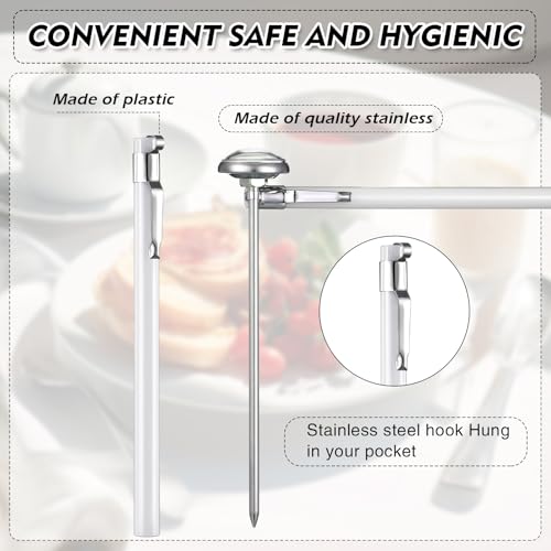 6 Pcs Stainless Steel Kitchen Dial Thermometer 5" (6 Count)