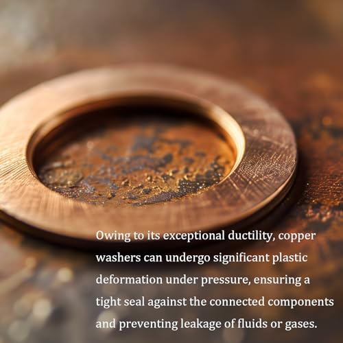 M10 Flat Washer Copper Sealing Ring (75 Count)