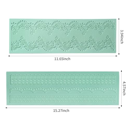2pcs Lace Molds Silicone