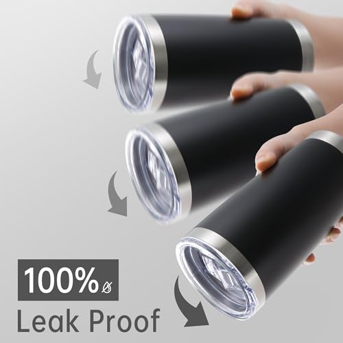 20 oz Tumblers Bulk Stainless Steel Tumbler with Lid (6 Count)