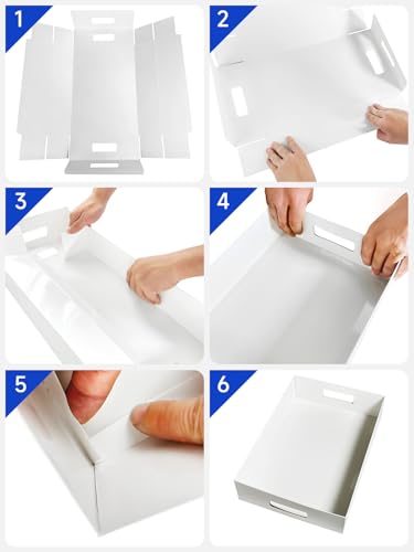 12 Pack 13" X 9" X 3" White Blyss Cookie Crate (12 Count)