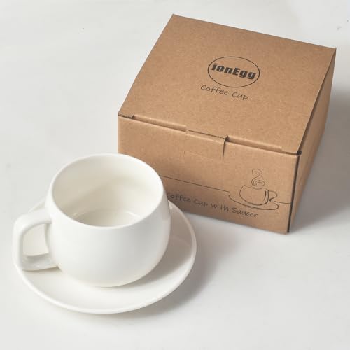 Porcelain Coffee Cup with Saucer 270ml (10.99 Count)