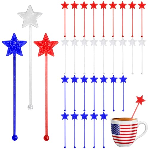 36Pcs 4th of July Cocktail Stirrers