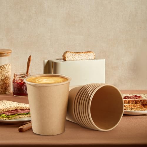 400 Pack 8 oz Kraft Paper Cups (400 Count)