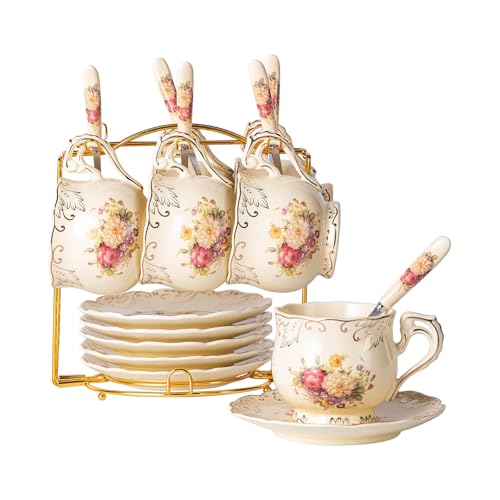 Tea Cups and Saucers Set of 6