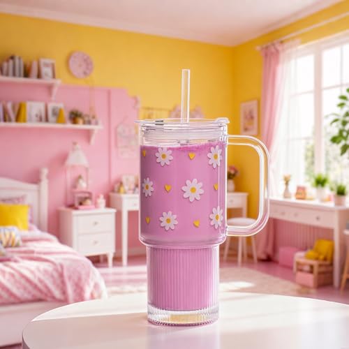 26 oz Glass Tumbler with Handle