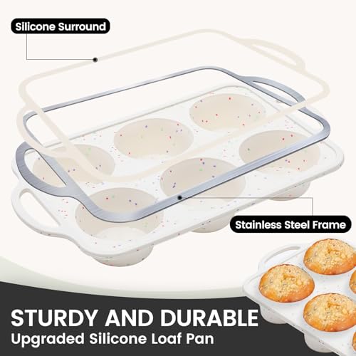 Jumbo Muffin Pan with Metal Reinforced Frame