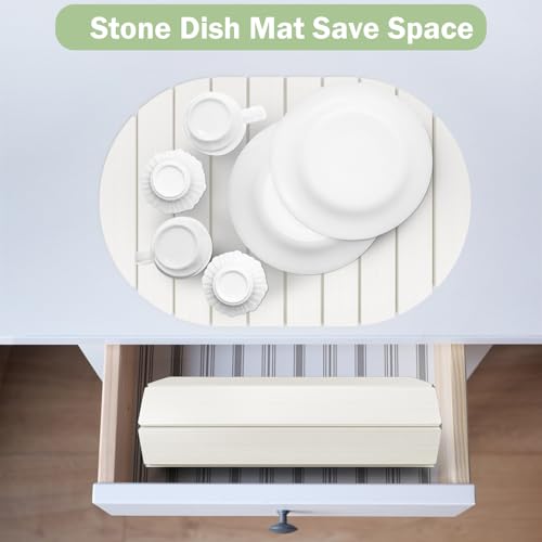Stone Dish Drying Mat for Kitchen Counter