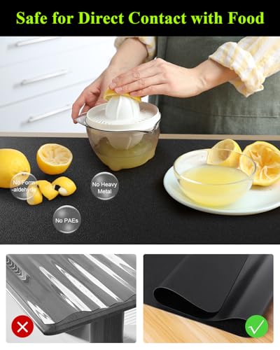 Black Plastic Table Cover Protector