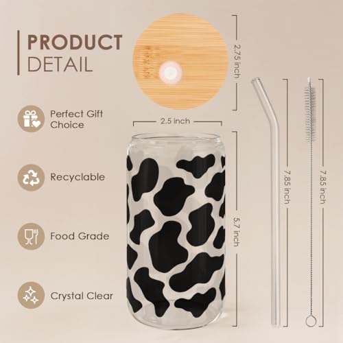 Cow Glass Can