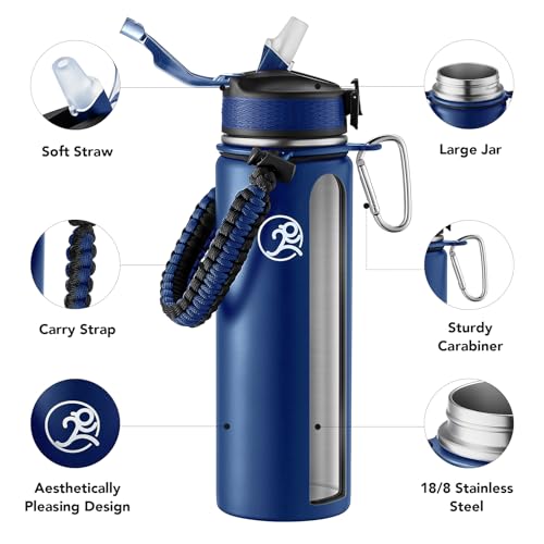 24oz Insulated Stainless Steel Travel Water Bottle