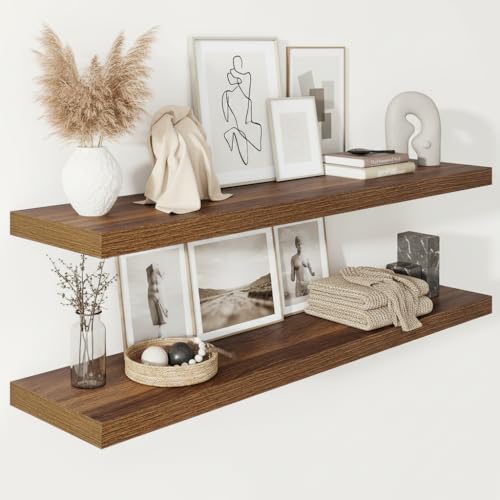 Deep Floating Shelves 48x12” Set of 2 (2 Count)