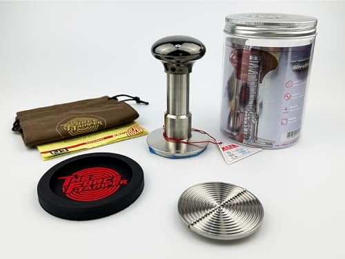 58.35mm C Ripple Dis Set Black Mirror Jellyfish AL Handle Coffee Tamper
