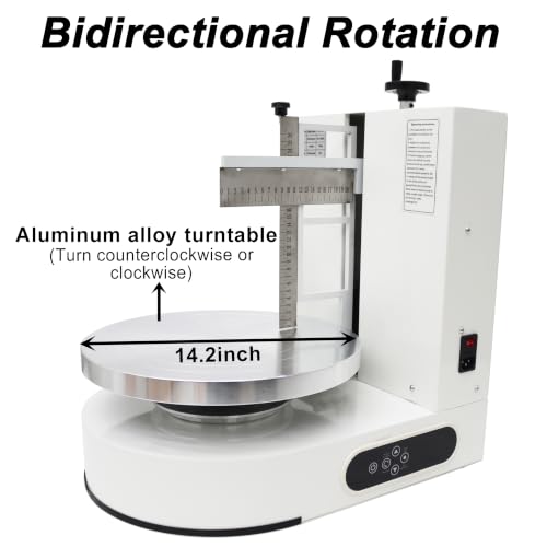 Cake Frosting & Smoothing Machine Stainless Steel Scraper 110V