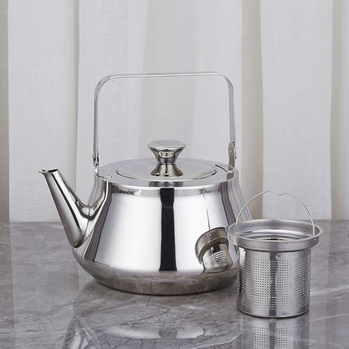 2.1 Quart stainless steel teapot with Infuser A modern