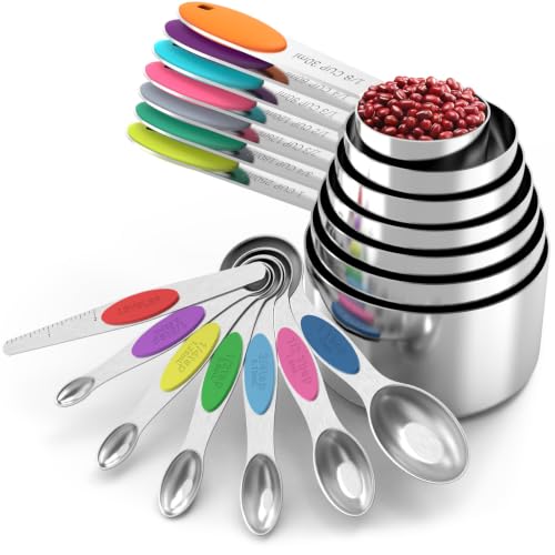 measuring cups and magnetic measuring spoons set