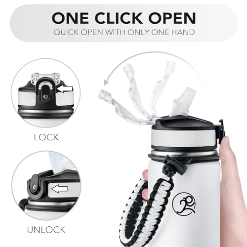 24oz Insulated Stainless Steel Travel Water Bottle