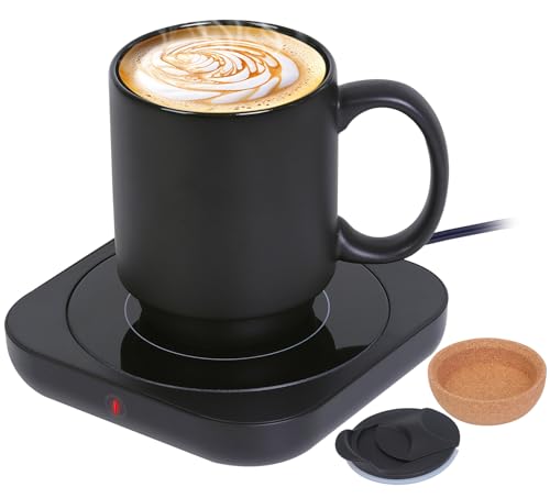 Coffee Mug Warmer & Mug Set for Desk