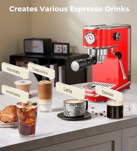 20 Bar Espresso Machine with Milk Frother