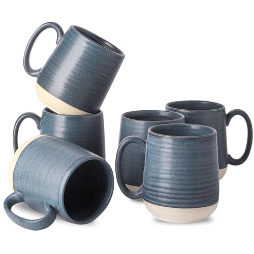 Porcelain Coffee Mugs Set of 6 (6 Count)