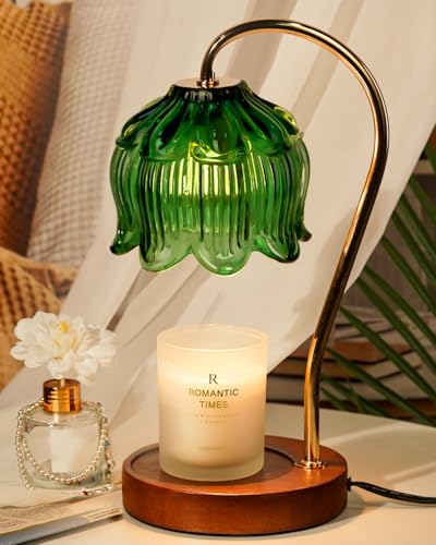 Green Candle Warmer Lamp with Timer