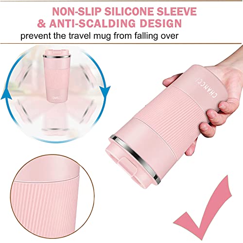 Travel Coffee Mug Spill Proof Leakproof 16 oz Insulated Coffee Mug with Screw Lid