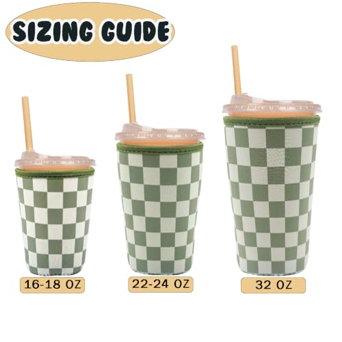 Reusable Insulated Neoprene Iced Coffee Cup Sleeve