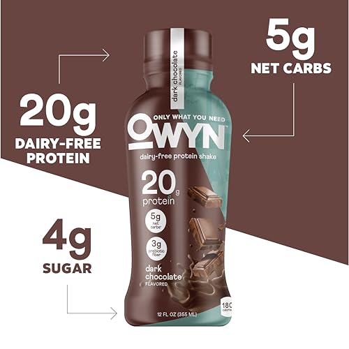 Dark Chocolate Flavored 20g Protein Shake (144 Fl Oz)