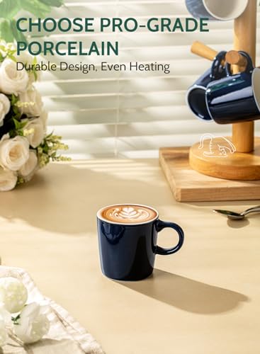 3.5oz Porcelain Espresso Cups Set of 4 (4 Count)