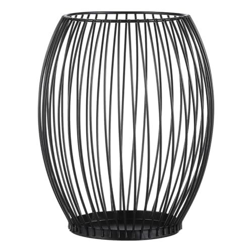 Coffee Pod Holder Wire Basket for Storage Black Metal Fruit Basket for Kitchen Counter Home Office and Hotel 6.10 X 5.31 X 5.31 in Storage Organizer