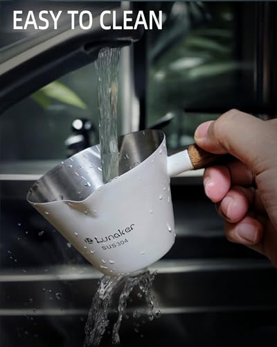 4oz Metal Espresso Shot Cups with Wooden Handle