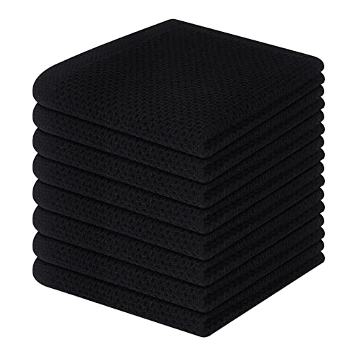 100% Cotton Waffle Weave Kitchen Dish Cloths 8 (8 Count)