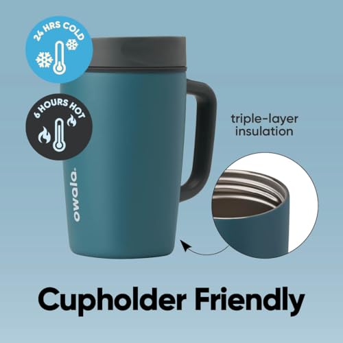 SmoothSip Slider Stainless Steel Insulated Travel Mug with Handle