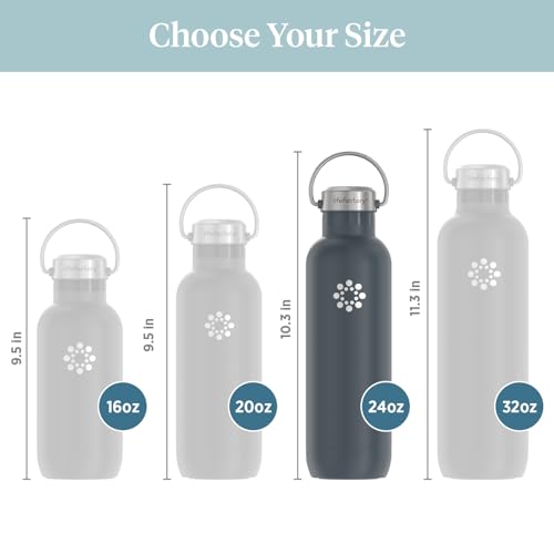 24oz Stainless Steel Sports Bottle with Chug Cap
